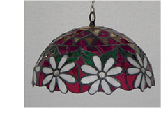 lámpara de cinta de cobre diseño margaritas