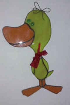 pato en cinta de cobre