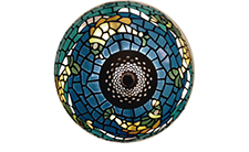 lámoara de cinta de cobre diseño peces